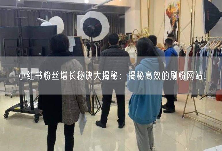 小红书粉丝增长秘诀大揭秘：揭秘高效的刷粉网站！