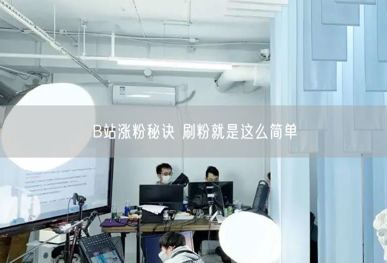 B站涨粉秘诀 刷粉就是这么简单